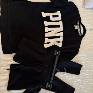Black Women’s Leggings and sweatshirt by PINK Victoria's Secret